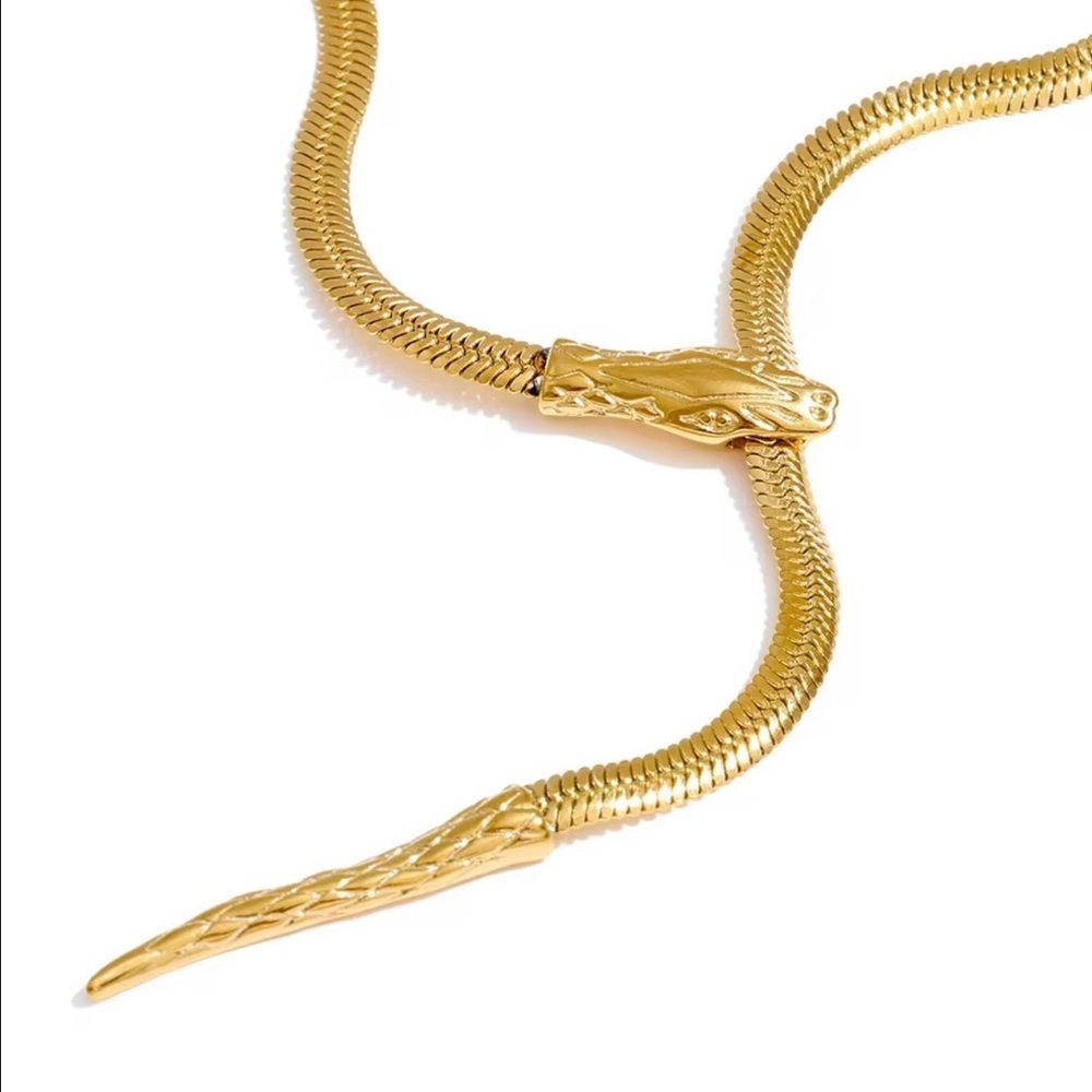 Anthropologie Serpenti Inspired Snake Necklace - Picture 5 of 11